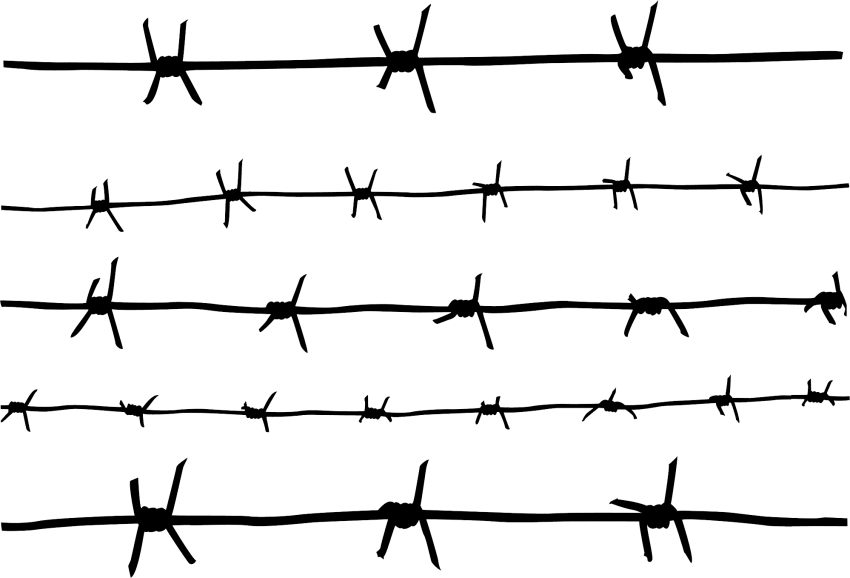 Barbwire Png Pic (black)