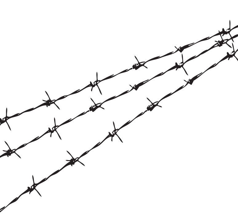 Barbwire Transparent Images Png (white, black, gray)