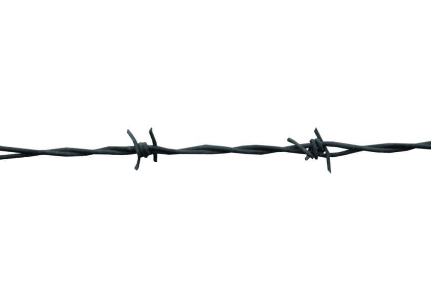 Barbwire Transparent Png (black)