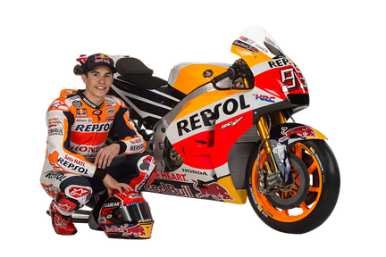 Marc Marquez Png Photo (red, black, orange)