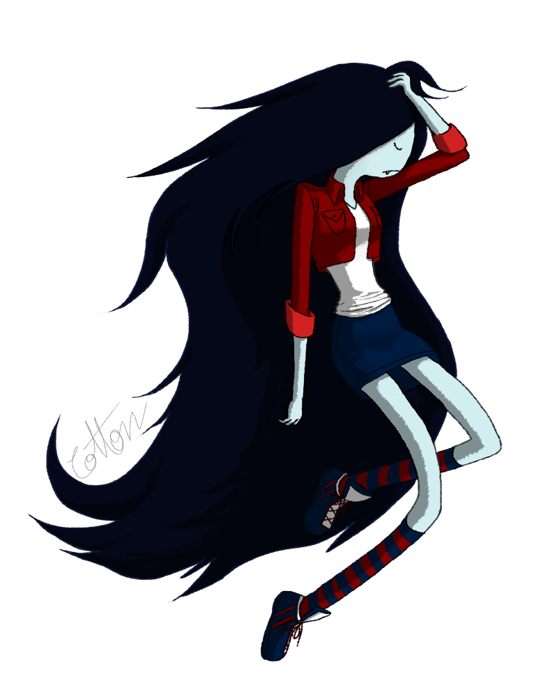 Marceline Vampire Queen Png File (white, gray, black)