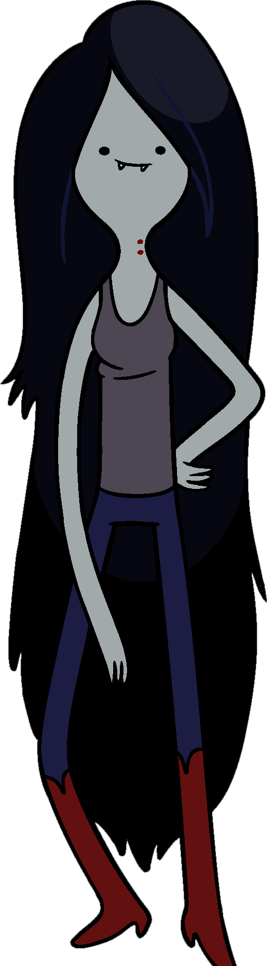 Marceline Vampire Queen Png Image (white, silver, black, indigo)