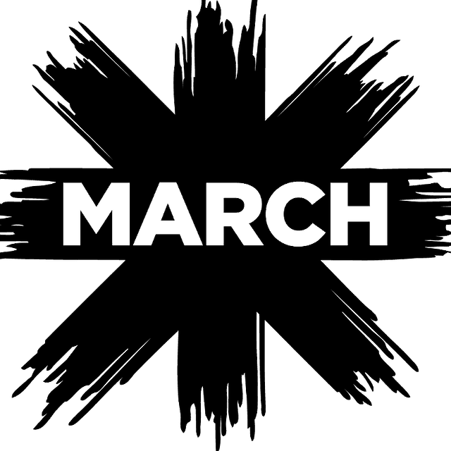 March Month Png Images (black)