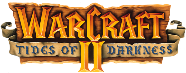 Warcraft Ii Tides Of Darkness Logo Png (black, gold)