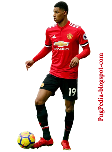 Marcus Rashford Png File (black)