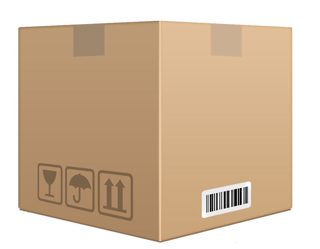 Cardboard Box Png Image (black, gray, silver)