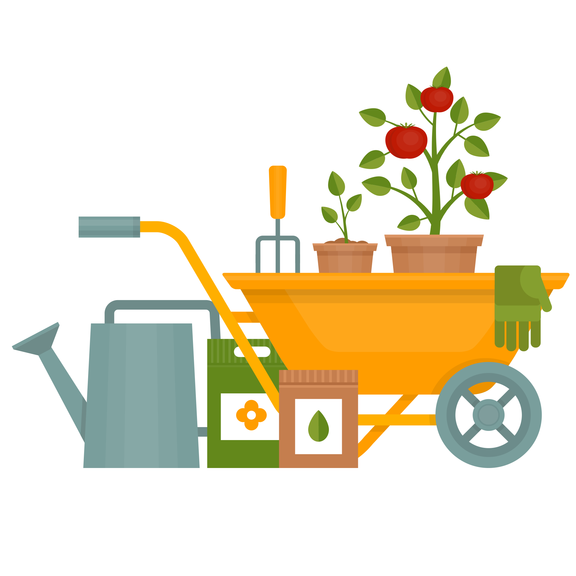 Gardening Png Hd (orange, white, gray, black, silver)