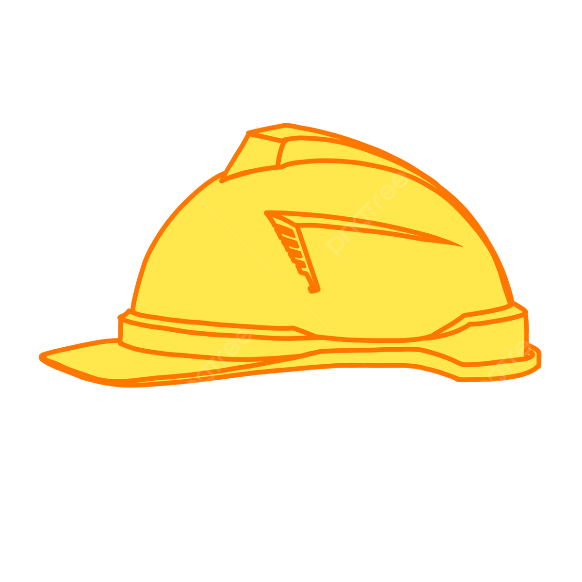 Hardhat Helmet Png Image File (gold, black, yellow)