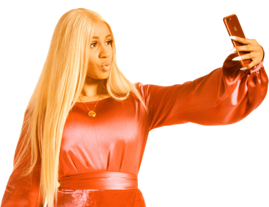 Cardi B Png Clipart (black, pink, chocolate)