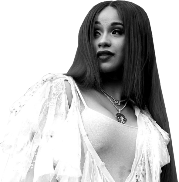 Cardi B Png Hd Isolated (black, white)