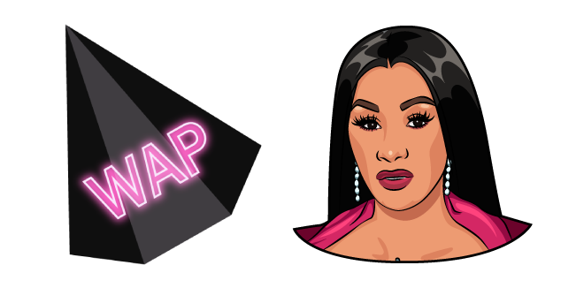 Cardi B Png Pic (black, indigo, salmon)