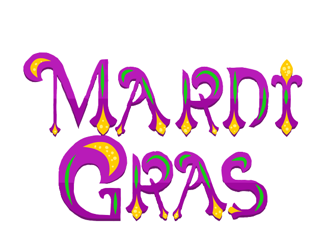 Mardi Gras Logo Png Image (purple, black)