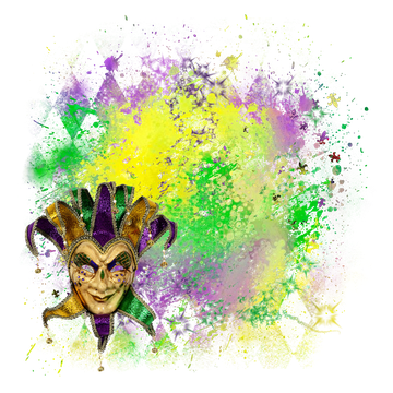 Mardi Gras Vector Png Pic (black)