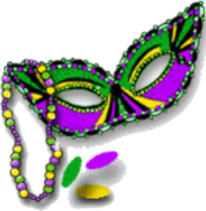 Mardi Gras Vector Transparent Png (silver, black)