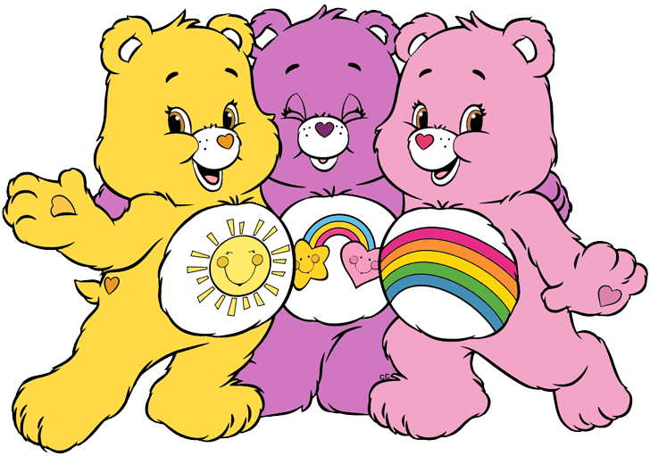 Care Bears Transparent Png (black, white, plum, gold, pink)