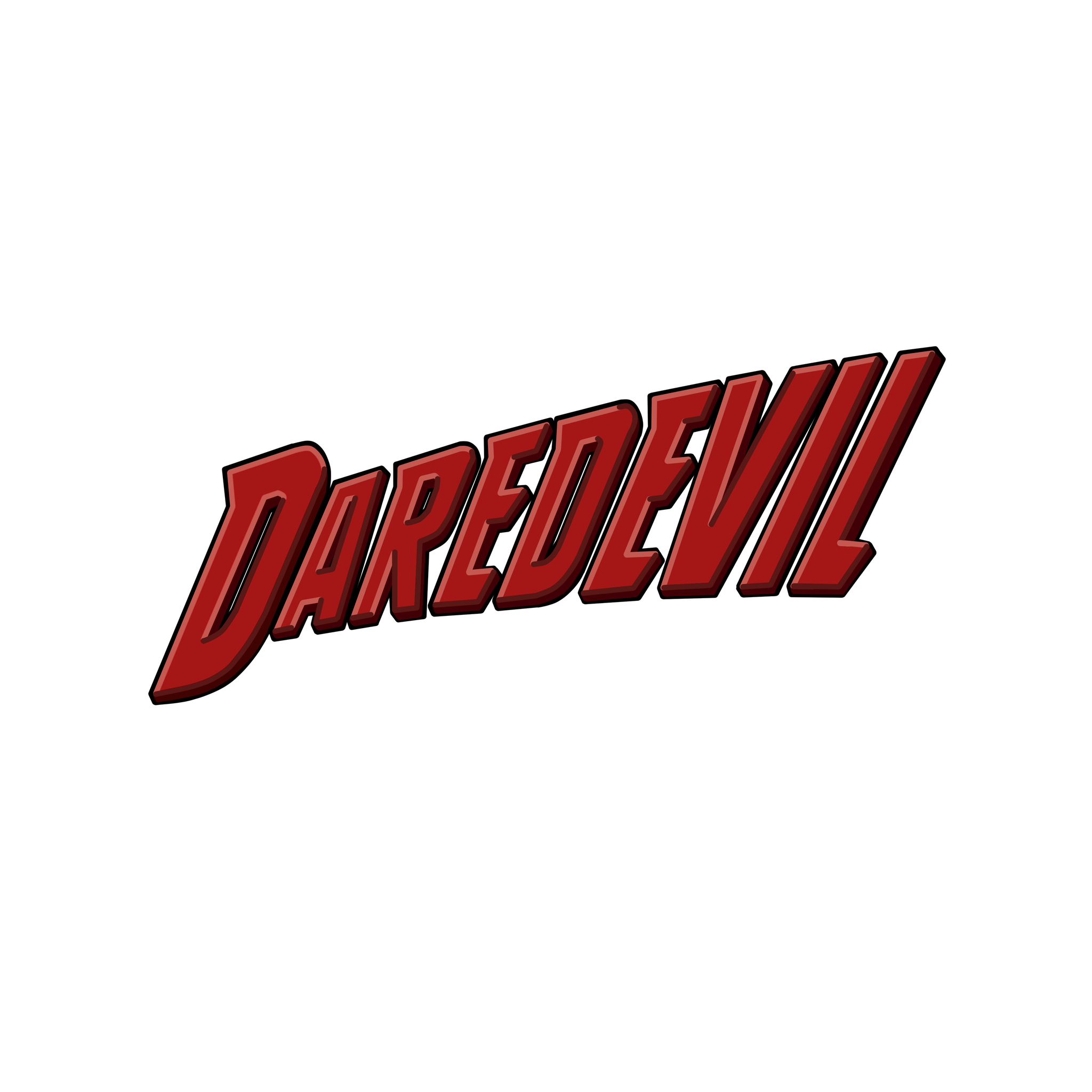 Daredevil Transparent Background (black, maroon)