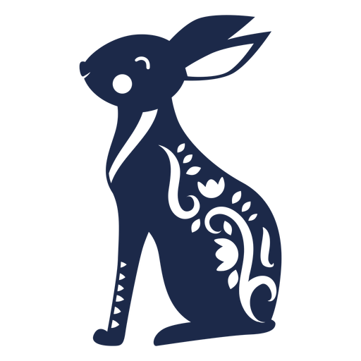 Hares Png File (black, navy)