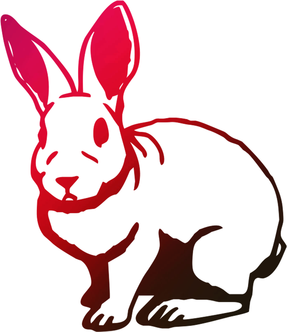 Hares Png Isolated Pic (black)