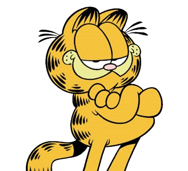 Garfield Cartoon Png Clipart (black, gold, white)