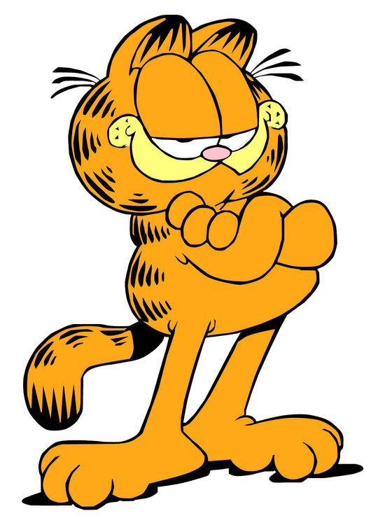 Garfield Png Transparent Image (black, orange)