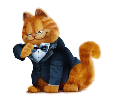 Garfield The Movie Png Transparent Image (black)