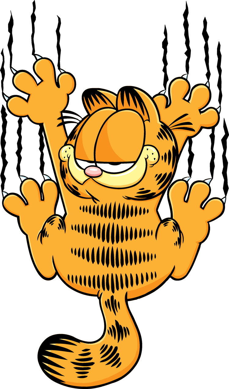 Garfield Transparent Png (black, orange)