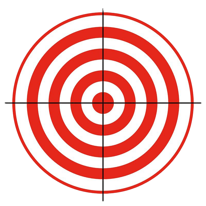 Target Aim Png Image (red, white)