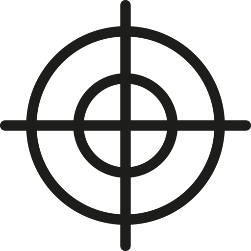 Target Dartboard Focus Free Png Icon Download (black)