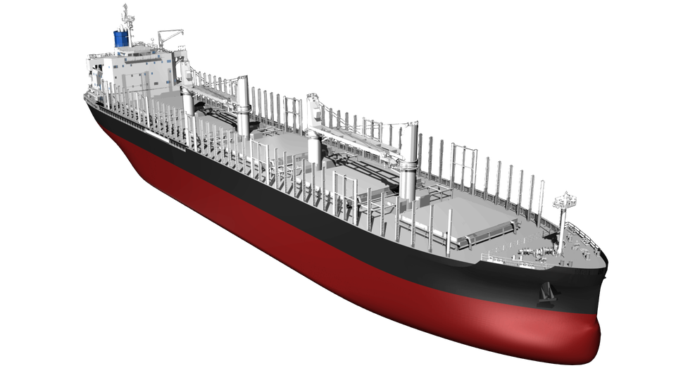 Cargo Vessel Png Transparent Image (black, silver)