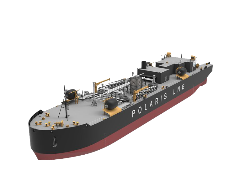 Cargo Vessel Transparent Background (black, silver, indigo, white)