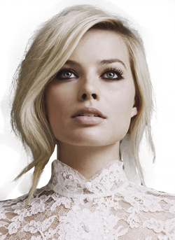 Margot Robbie Png Transparent Image (silver, lavender, black)