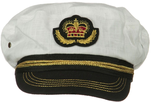 Marine Captain Navy Cap Png Image (black, silver, beige)