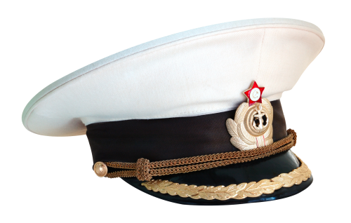 Marine Captain Navy Cap Png Transparent Image (black, white, silver)