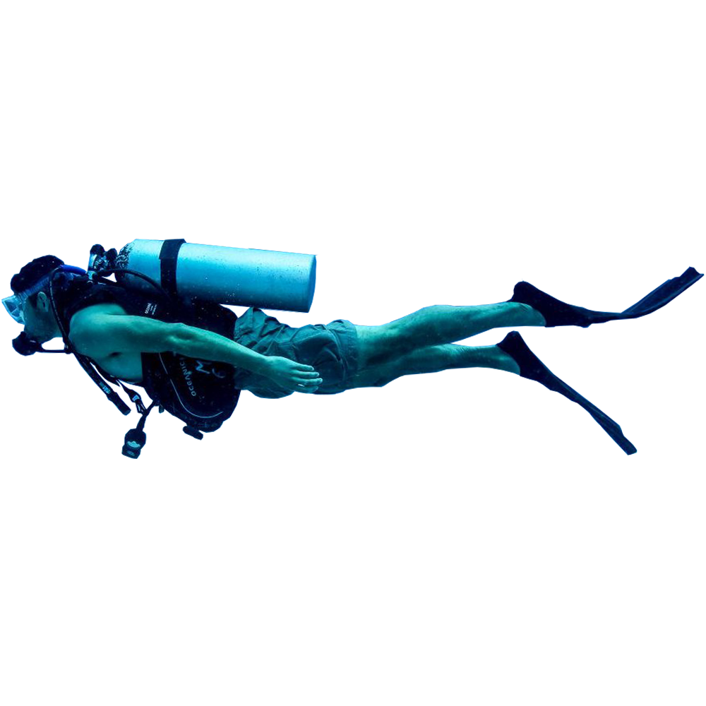 Marine Diver Png File (lavender, teal, navy, white)