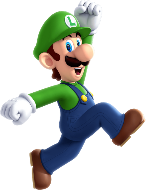 Mario And Luigi Png Isolated File (green, white, navy, black)