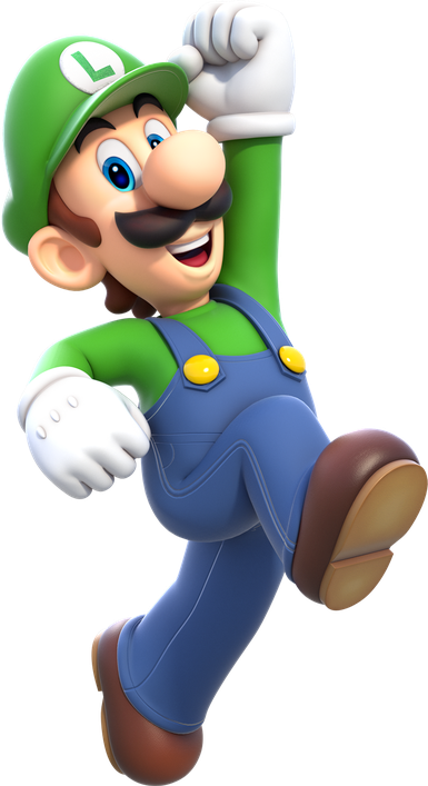 Mario And Luigi Png Isolated Photo (white, indigo, black, teal)