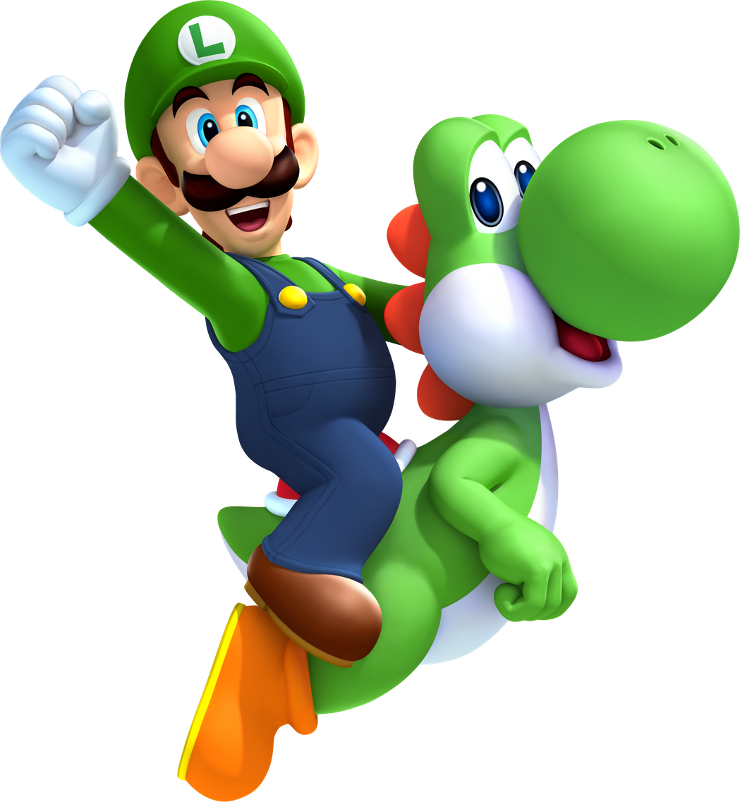 Mario And Luigi Png Isolated Pic (green, white, indigo, black)