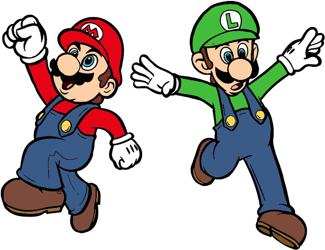 Mario And Luigi Png Photos (red, olive, black, teal, white)