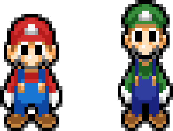 Mario And Luigi Png Picture (indigo, navy, black, teal)