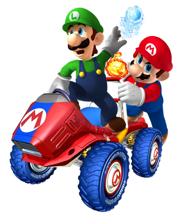 Mario And Luigi Png Transparent (white, black)