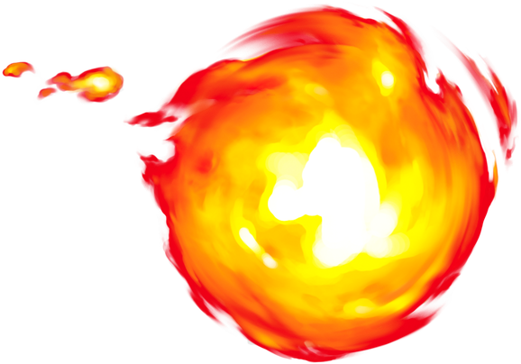 Mario Bros Fireball Transparent Png (yellow, orange, gold, black, white)