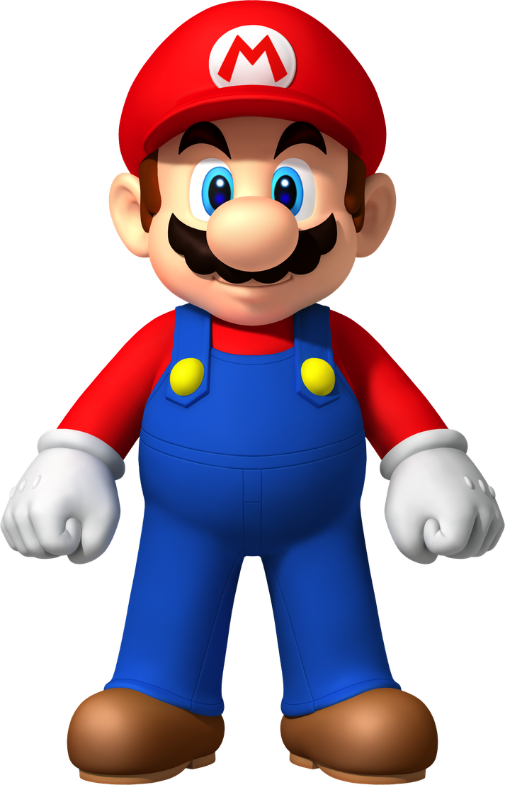 Mario Bros Png File (navy, black, teal)