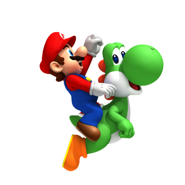 Mario Bros Png Image (green, white, black)