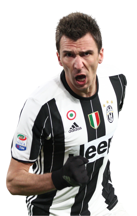 Mario Mandzukic Png Clipart (white, black)