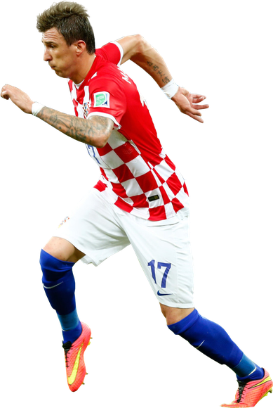 Mario Mandzukic Png File (white, black)