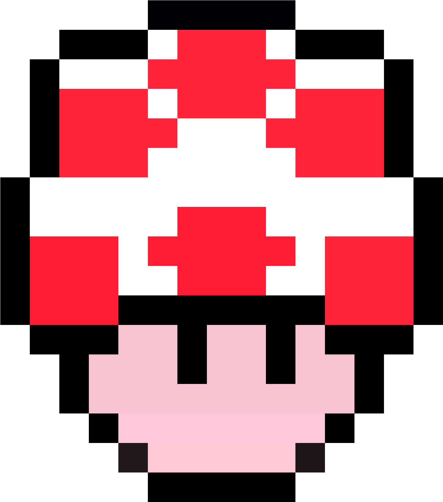 Mario Mushroom Png Hd Isolated (red, pink, black)