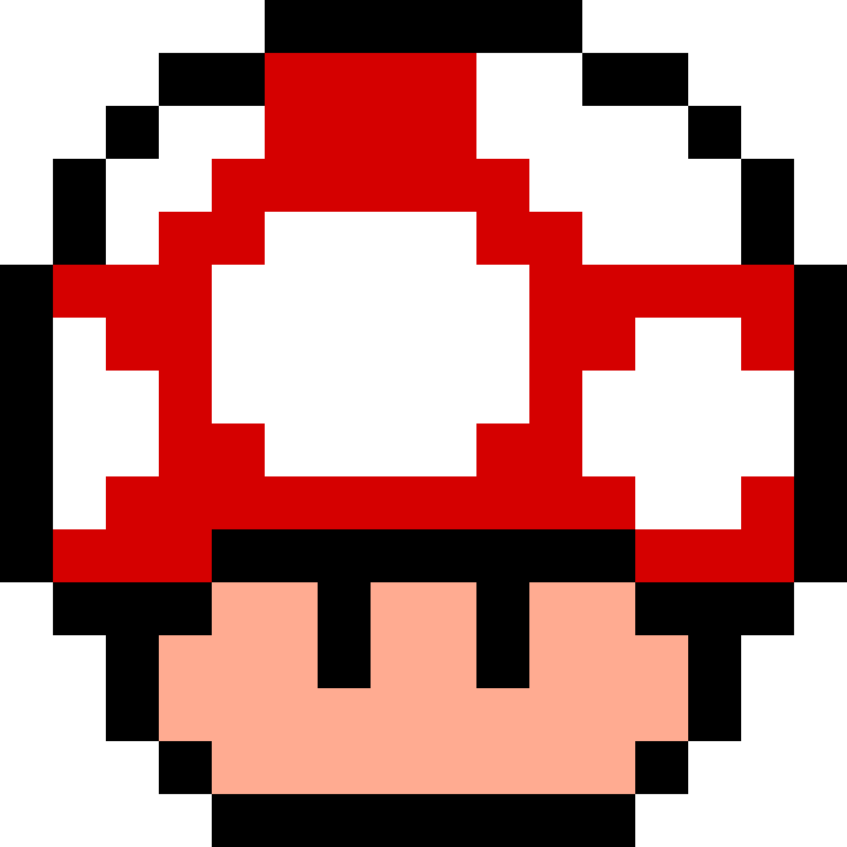 Mario Mushroom Png Isolated Hd (red, chocolate, black, salmon, white)