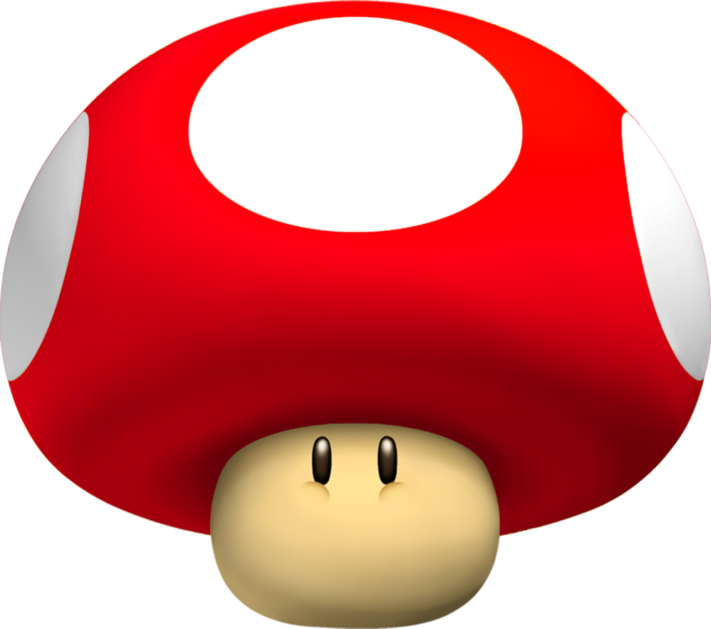 Mario Mushroom Png Transparent (red, white, maroon, black)