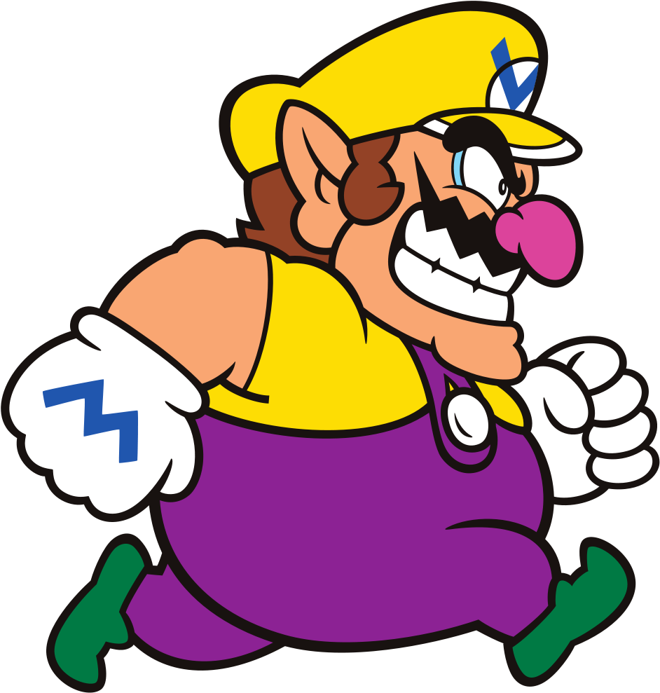 Wario Png Free Download (black, white, purple, salmon, gold)