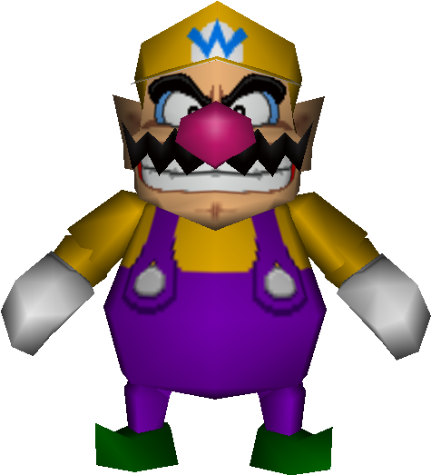 Wario Png Image (indigo, black, purple)